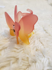 Frosted Butterfly Hair Claw Clip