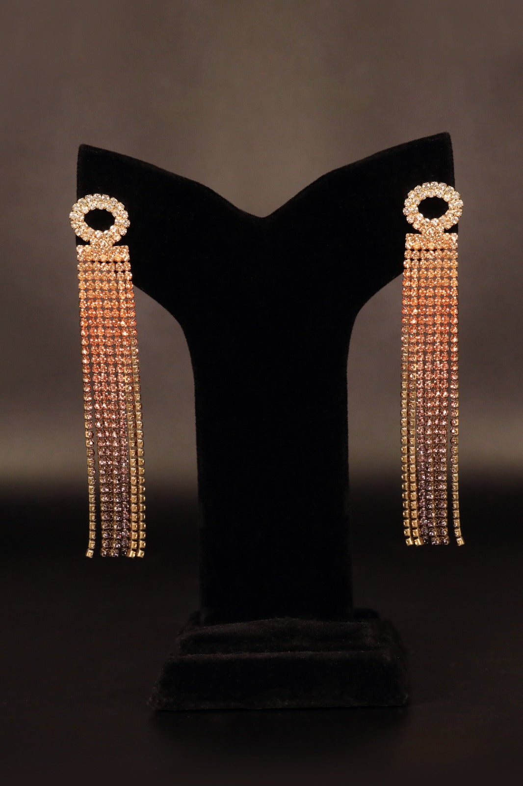 Golden Stone Latkan Earrings