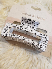 Stylish Black and White Hair Clip