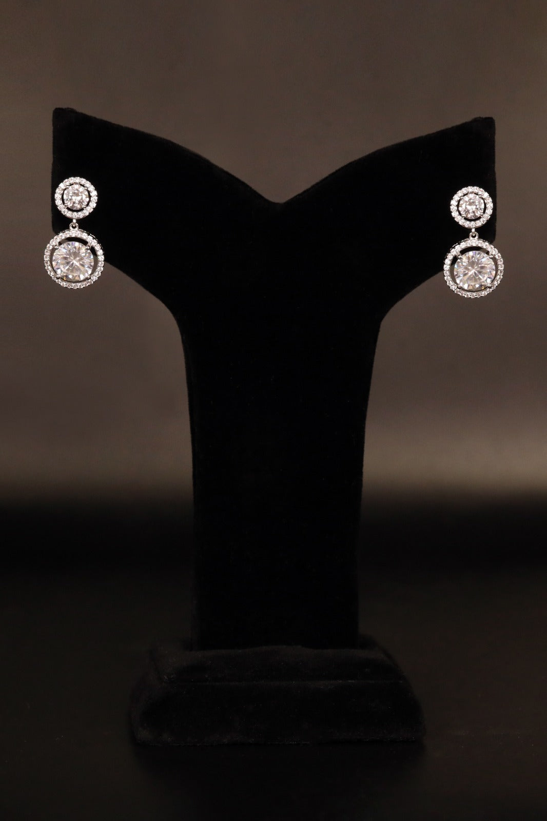 Silver and Gold Hoops with Stones