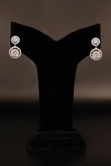 Silver and Gold Hoops with Stones