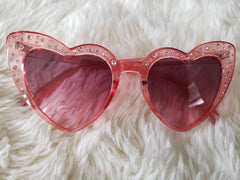 Stones studed pink glasses for girls