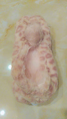 Pink pompom fur foot lets in medium size from Marks & Spencer