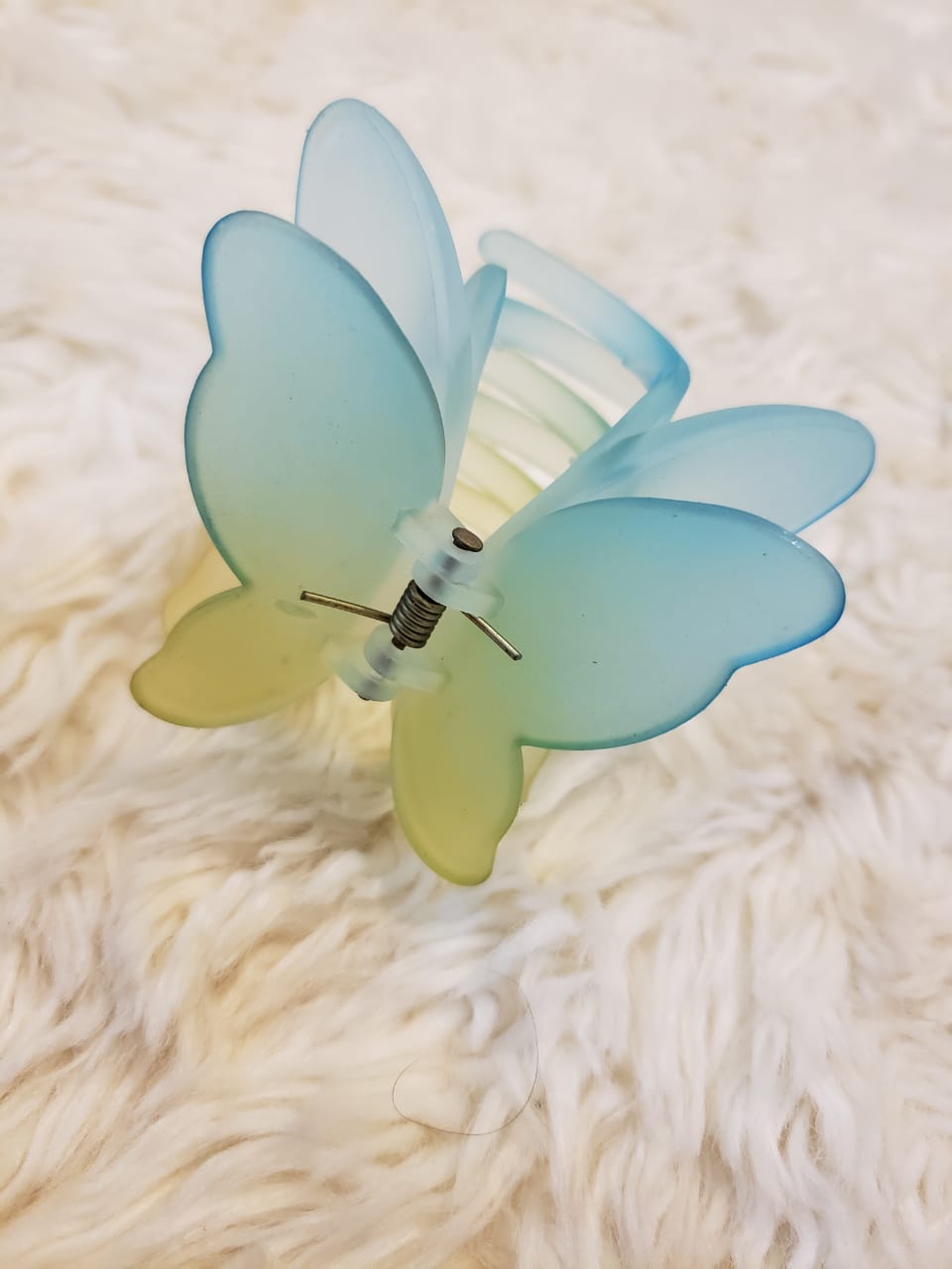 Frosted Butterfly Hair Claw Clip