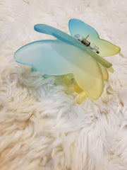 Frosted Butterfly Hair Claw Clip