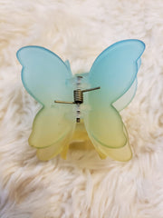 Frosted Butterfly Hair Claw Clip