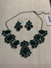 Emerald green set in sterling silver