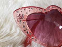 Stones studed pink glasses for girls